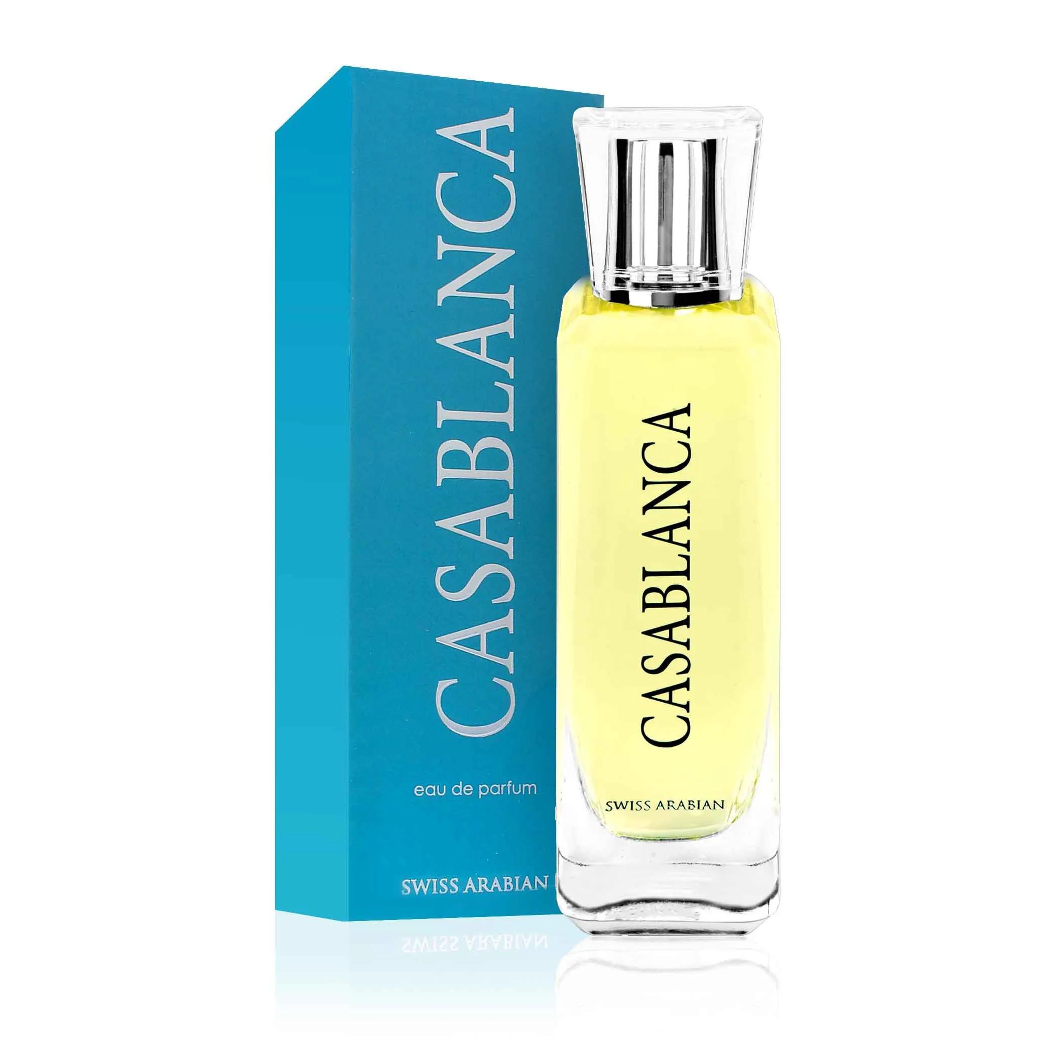 Swiss Arabian Casablanca Eau de Parfum Unisex 100ml – Perfume Dulce Gourmand Manzana y Caramelo de Larga Duración