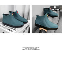 Botas De Lluvia Para Hombres Negras Impermeables Cuatro Estaciones Camping Al Aire Libre Pesca Zapatos De Trabajo Con Tubo Corto Para Lavado De Coche - details 12