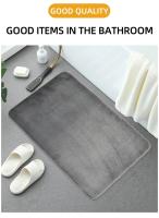 Alfombra De Baño De Espuma De Memoria Deluxe Antideslizante Absorbente Lavable Máquina Versátil Y Elegante Para Decoración Del Baño - details 3