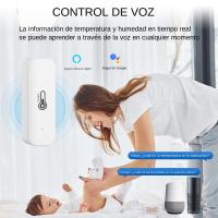 Sensor De Temperatura Y Humedad Zigbee/WiFi Tuya Compatible Con Alexa Y Google Assistant Para Hogar Conectado ONENUO TH08/TH08Z - details 8