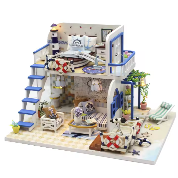 DAM. Maqueta de madera 3D costa azul 19x15x13 cm. 19x15x13cm. - 1