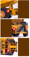 Huina Modelo De Camión Miniatura 1/40 En Metal Para Niños Juguetes De Colectión De Vehículos De Ingeniería Diecast Regalo Para Niños - details 10