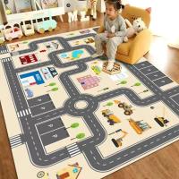 Carpetas De Tráfico Modernas Para Sala De Estar Alfombra De Piso Para Juego De Niños Alfombra De Zona Para Dormitorio Y Sofá Al Lado Alfombra De Puerta Decorativa De Polyester 100% - details 2