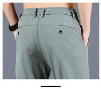 Pantalones Casuales Para Hombre Mingyu Verano Cintura Media Ajustados Elasticidad Negro Verde Gris Ligero Talla 28-38 - details 19