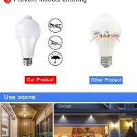 Bombilla LED E27 Con Sensor De Movimiento PIR 12W 15W 18W 20W Sensor Infrarrojo Detección De Movimiento Luz Nocturna AC 85-265V - details 6
