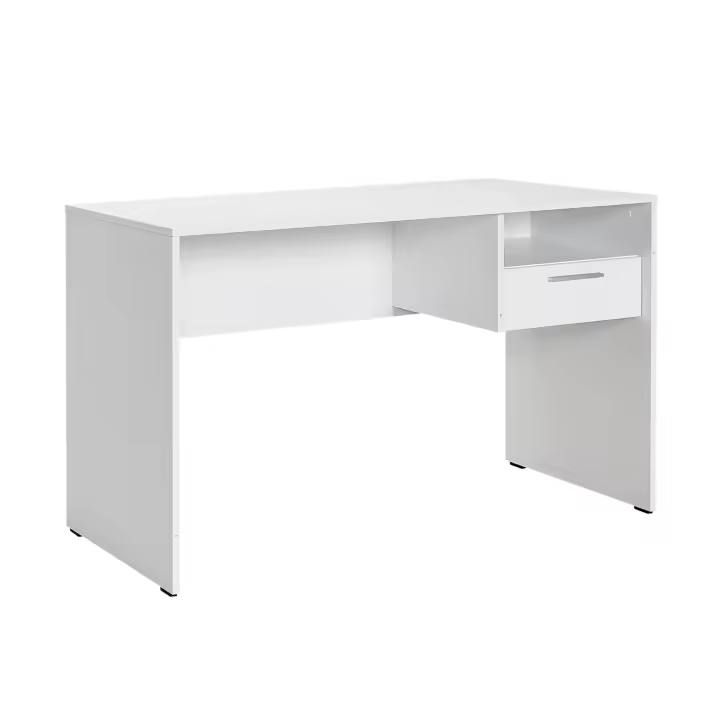 Venprodin - Mesa Escritorio Para Ordenador 1 Cajón 75X120X60 Blanco / Cambrian - 1