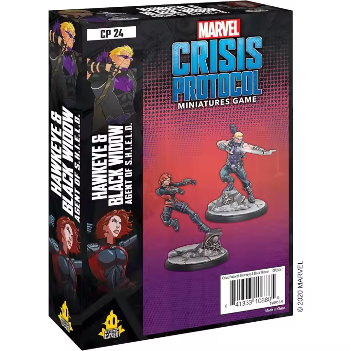 MARVEL CRISIS PROTOCOL: HAWKEYE & BLACK WIDOW, AGENT OF S.H.I.E.L.D. (INGLÉS) ASMODEE - 1