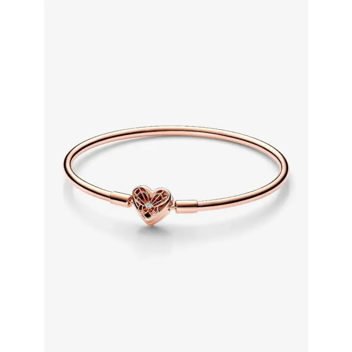 Pandora - Pandora Moments Corazón y Mariposa - Baño de Oro Rosa de 14K - 1