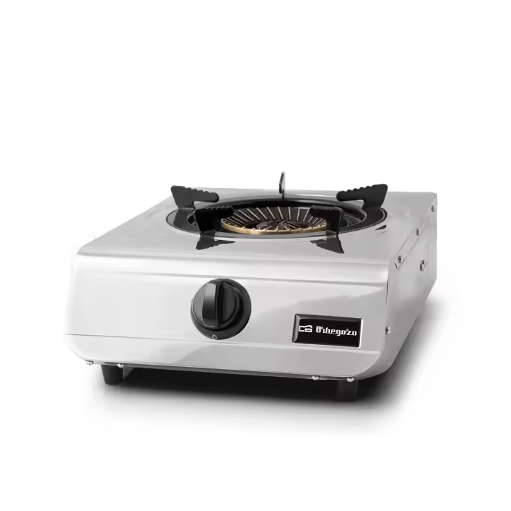 Orbegozo FO 1700, Hornillo gas butano, uso exterior, 1 quemador 4,3 KW, apto para gas butano y propano, categoría I3+ - 1