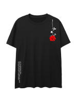Camiseta Unisex Algodón 100% 230 Gramos Estampado De Rosa Vintage Streetwear Casual Graphic Tops Transpirable Y Absorbedor De Humedad - details 3