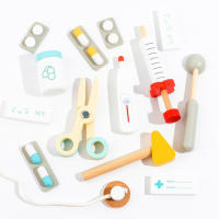 Juego De Película De Médico De Madera Para Niños Set De Juego De Roles Con Bolsa Médica Para Niños Y Niñas Juguete Educativo Para Bebés a Partir De 3 Años - details 2