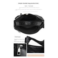 Nueva Bolso De Hombro Para Mujer En Cuero Lavado Gran Capacidad Bolso Transversal Suave Estilo Coreano Para Damas De Mediana Edad - details 5