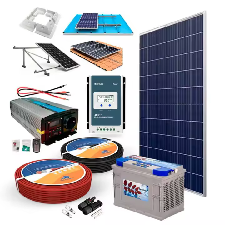 Plusenergy - Kit Solar 12V 250W/h - 1