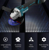 Makita 18V DGA404 Mezcladora De Ángulo Eléctrica Recargable De Potencia Alta Con Motor Brushless 125/100mm Para Corte Y Pulido - details 1