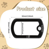 Silenciadores De Etiquetas Para Perros De Silicona 10-20Pcs Casco De Goma Para Collares De Mascotas Reducción De Ruido Y Protección De La Etiqueta Militar - details 4