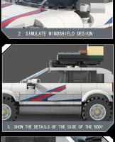Bloques De Construcción De Vehículo Off-Road Para Ciudad 406 Piezas Juguete Educativo DIY Para Niños Regalos De Fiestas Y Navidad Modelo De Carrera De Coche Colección Decoración De Escritorio - details 6