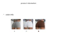 Shorts De Running Para Mujer HELIAR Cintura Alta A-line Delgados De Punto Estilo Casual Verano Slim Bodycon Trousers - details 23