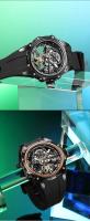 Reloj Mécanico De Lujo MEGIR Para Hombres Con Pantalla De 43mm Acero Inoxidable Impermeable Luminoso Resistente Al Choque Movimiento Automático - details 8