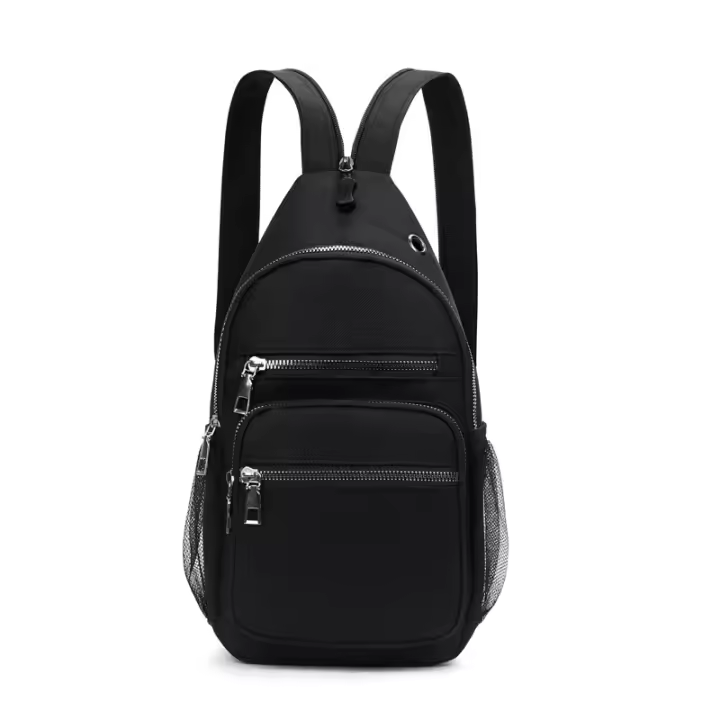 Mochila Pequeña Para Hombres Fengdong Mini Bolsa Cruzada Deportiva Bolsa De Pecho Unisex Impermeable De Nylon Mochila Mensajera - 1