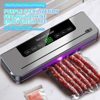 220V Food Vacuum Sealer Machine 5 Modes Dry and Wet Automatic Vacuum Sealer With 10Pcs Bags Home Kitchen Food Preservation - details 1