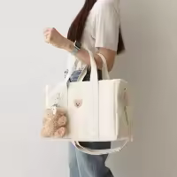 Bolso De Diaper Para Bebé Y Mamá Bolsa De Pañales Maternidad Con Mano Para Carrito De Supermercado Bolsa De Mano Para Mami - details 3
