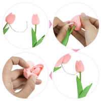 10/15pcs Luminosas Tulipanes LED Simulación Alta Calidad Flores Falsas Para Decoración De Hogar Y Fiestas Boda Decoración De Flores Artificiales - details 1