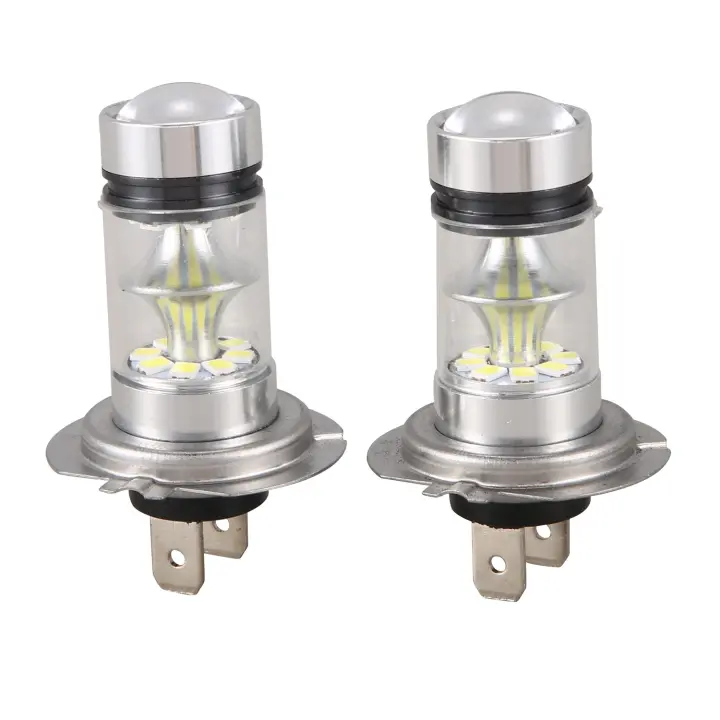 Bombilla LED H7 de alta potencia, faro antiniebla para coche, 100W, 20LED, 6000K, blanco, 1 par - 1