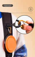 Tazón De Perro Plegable Y Portátil De Silicona Collapsible 350ML Alimentador De Alimentos Para Mascotas Para Viajes Al Aire Libre Y Perros Pequeños - details 3