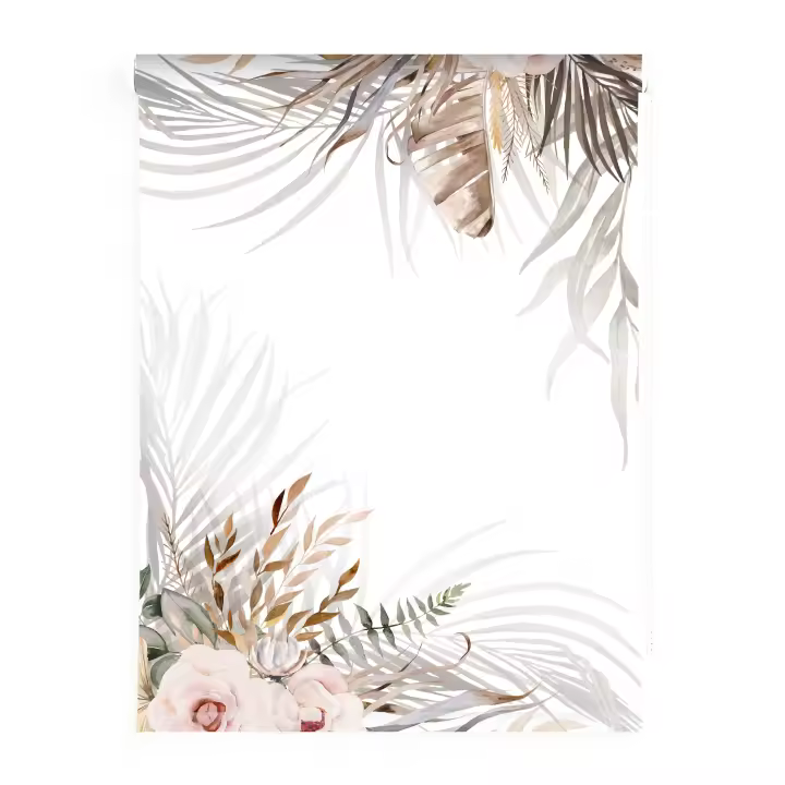 Estores Iroa - Estor Enrollable Translúcido con Diseño Floral 110: Tejido Premium que Filtra la Luz y Protege del Sol, Realza la Decoración con Instalación Fácil y Montaje Rápido, Ideal para Salón, Cocina o Dormitorio, Estilo Bohemio y Elegante, Calidad - 1