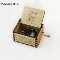 Caja de música manual de madera, con tallado retro (o talla antigua) - Regalo de cumpleaños con impresión a color - details 30