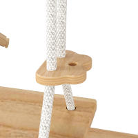 Tobogán y columpio para niños, juguetes de madera para niños. Fabricado en pino macizo, madera contrachapada. Juguete infantil 3 en 1 con estructura de escalada, columpio, tobogán, juguete combinado para interior. - details 2