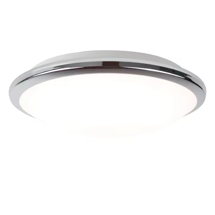 Luz de techo Contemporánea Knutsford Maple Chrome Vidrio Blanco Led 14W 3500K - 1