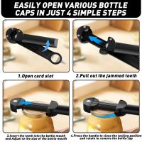 Abrigo De Botellas Y Lata Multifuncional Retráctil Magnético Para Cocina Gadgets Para Manos Débiles Y Senores Con Artritis - details 5