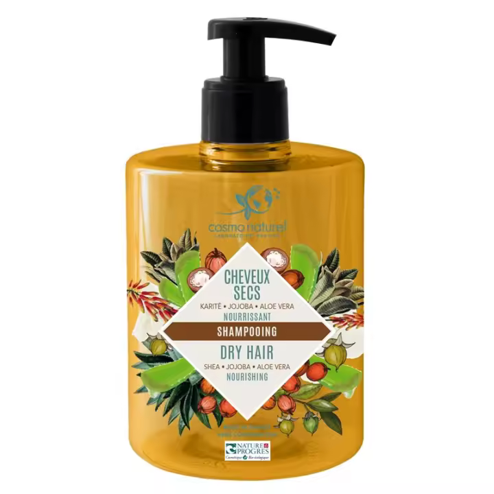 Champú Pelo Seco Cosmo Naturel 500ml Bio Sin Sulfatos Ni Conservantes - 1