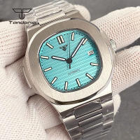 Reloj Automático Tandorio Cuadrado 40mm Para Hombre Acero Inoxidable NH35 Multicolor Dial Cristal De Zafiro Fecha Luminoso Mecánico De Pulsera - details 18
