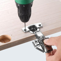 Juego De Hincapié Para Puertas De Armario 35mm Herramienta De Carpintería Para Perforación De Agujeros Guía De Aluminio Y Aleación De Cobre Localizador De Plantillas - details 5