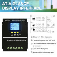 Controlador De Carga Solar MPPT Y&H Con LCD Y Salida USB Doble Para Baterías De Ácido Plomo Y Litio 12V 24V 36V 48V - details 7