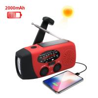Radio De Mano Con LED Y Alerta Del Tiempo FM AM WB NOAA Recargable Por USB Y Crank 600mAh Resistente Al Agua Para Camping Y Emergencias - details 1