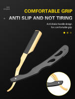 Cuchillo De Afeitar Profesional De Acero Inoxidable Con Soporte Para Barbieros Cuchilla Recta Para Barba Y Cabello Para Hombres - details 5