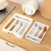 Organizador De Cocina Ecológico Para Cuchillos Cucharas Y Tenedores Divisor De Cajones De Armario Moderno 4/5 Grid - details 1