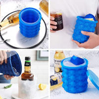 Molde del cubo de hielo, cubo grande del silicón, (2 en 1) fabricante del cubo de hielo - details 3