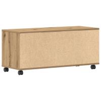 Mueble de TV vidaXL de roble artesanal 90x35x35 cm en madera elaborada - details 5