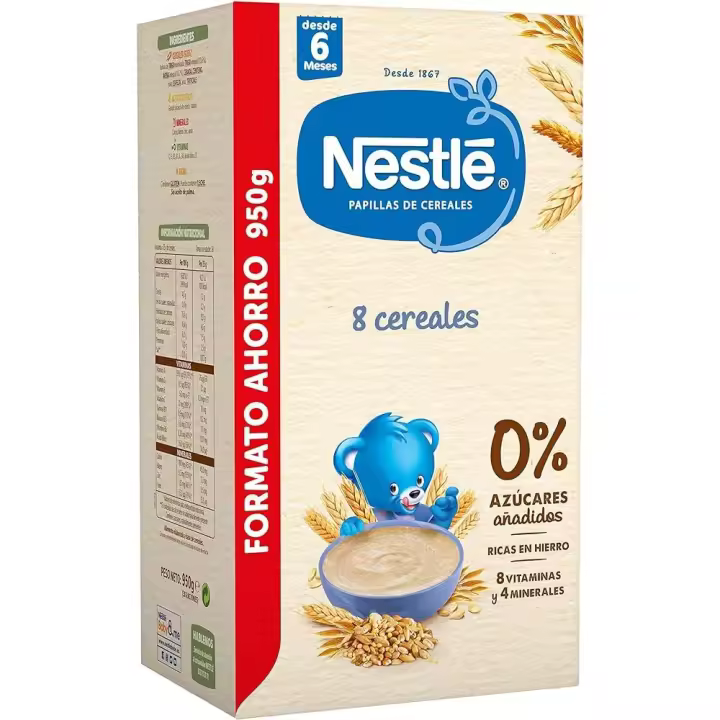 NESTLE PAPILLA 8 CEREALES  1 ENVASE 950 G - 1