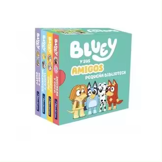 Libro Bluey. Libro juguete - Bluey y sus amigos. Pequeña biblioteca (edición en español). Editorial BEASCOA Año 2025 Autor Bluey ISBN 9788448870355 - 1