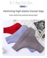 3PCS De Ropa Deportiva Para Mujer Transpirable Súper Suave Sin Costuras Cintura Media Color Sólido Sin Decoración Talla Grande - details 7