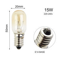 Bombillas E14 Para Lámpara De Sal 15W AC220V-240V Vintage Incandescent Reemplazo Para Nevera Horno Pack De 1/4/8PCS - details 1