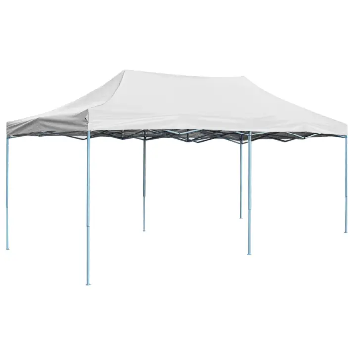 vidaXL Carpa plegable profesional acero blanco 3x6 m - 1
