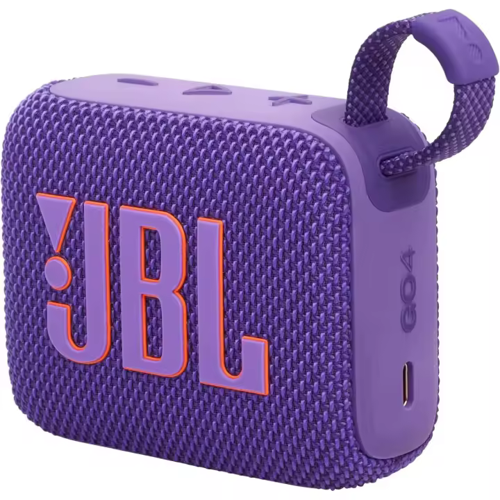 JBL GO 4, Altavoz inalámbrico portátil con Bluetooth, resistente al agua y al polvo (IP67), hasta 7h de reproducción más 2h extra con Playtime Boost, Rosa, Morado, Rojo, Gris - 1