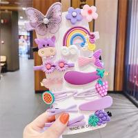Juego De 14 Pinzas Para El Cabello De Princesa Bebé En Colores Caramelo Accesorios De Cabello Lindos Con Flores Animales Y Estrellas - details 4