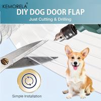 KEMORELA Puerta De Casa Para Mascotas Cortinas De Puerta Para Perro Reemplazo De Tiras De Plástico Y Vinilo Para DIY Puerta Para Perro O Gato Flap De PVC Transparente - details 2
